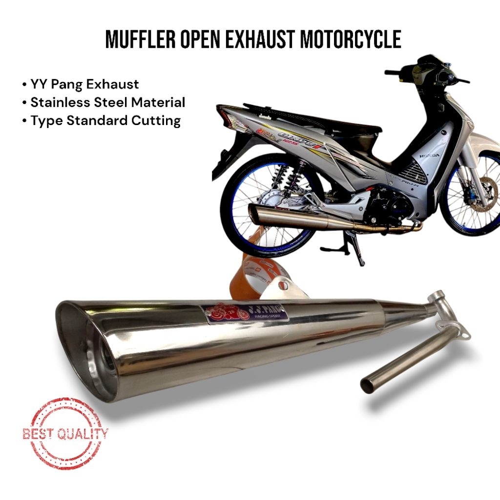 YY Pang Open Exhaust Wave S Wave125 Dash Ex5 Motorcycle