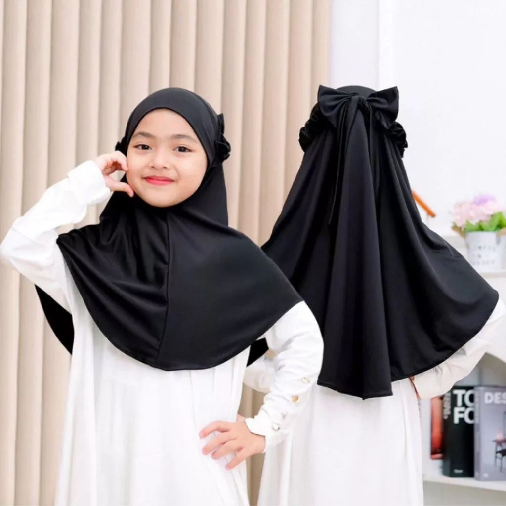 jilbab anak bayi 1-8 tahun HIJAB ANAK PITA RICIS Kerudung bayi hijab bayi jilbab anak bayi jilbab ba