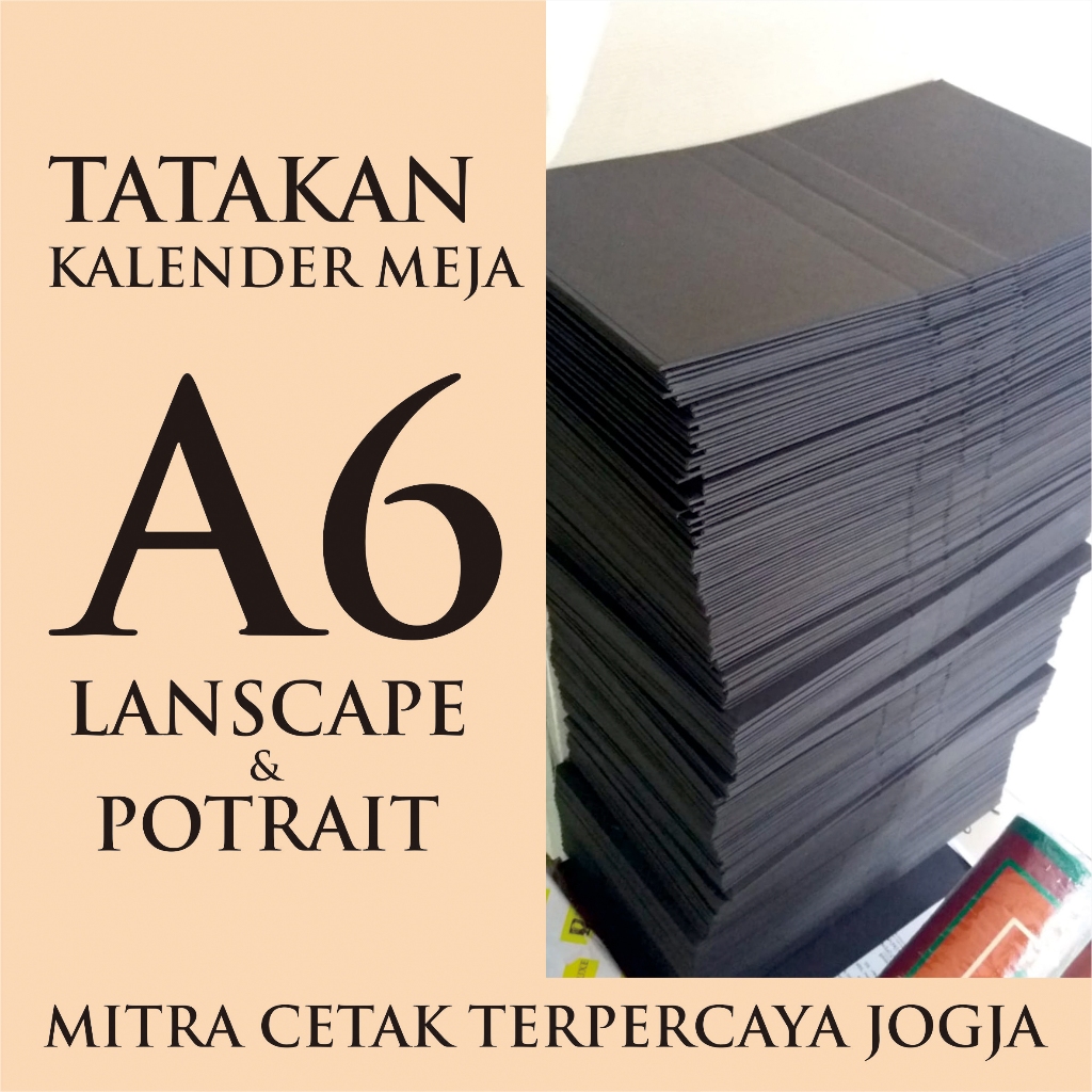 TATAKAN KALENDER MEJA HARDCOVER A6 | dudukan kalender meja | stand kalender meja