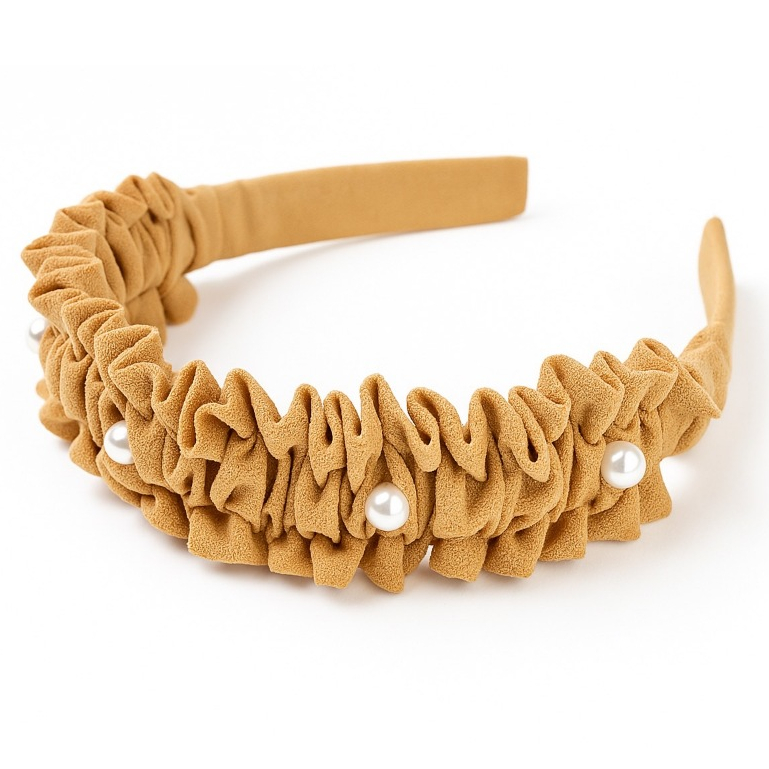 Bando Nagita Bandana Mutiara Bando Scrunchie Mutiara Korea Style Headband Bando Viral Gaya Korea