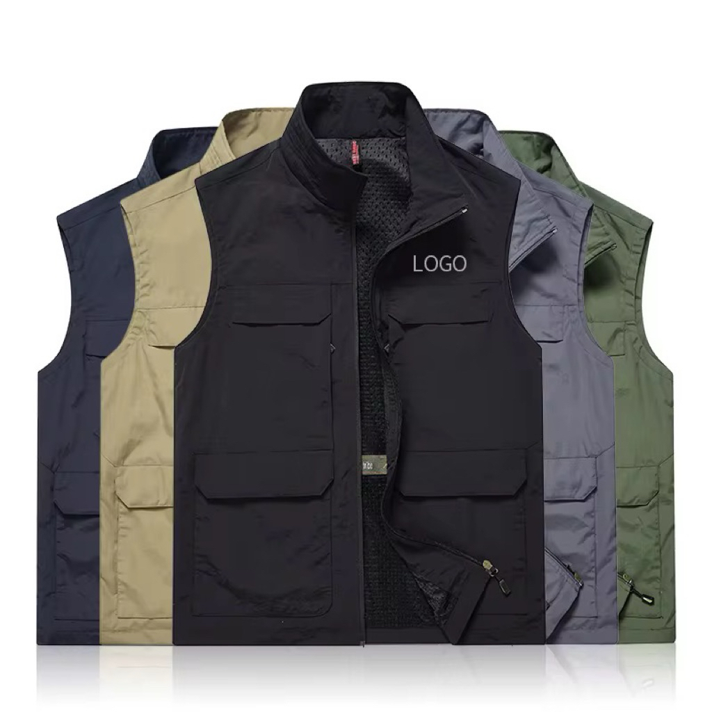 rompi pria lapangan/rompi tactical/rompi hiking/rompi wartawan/rompi komunitas musim dingin hangat w