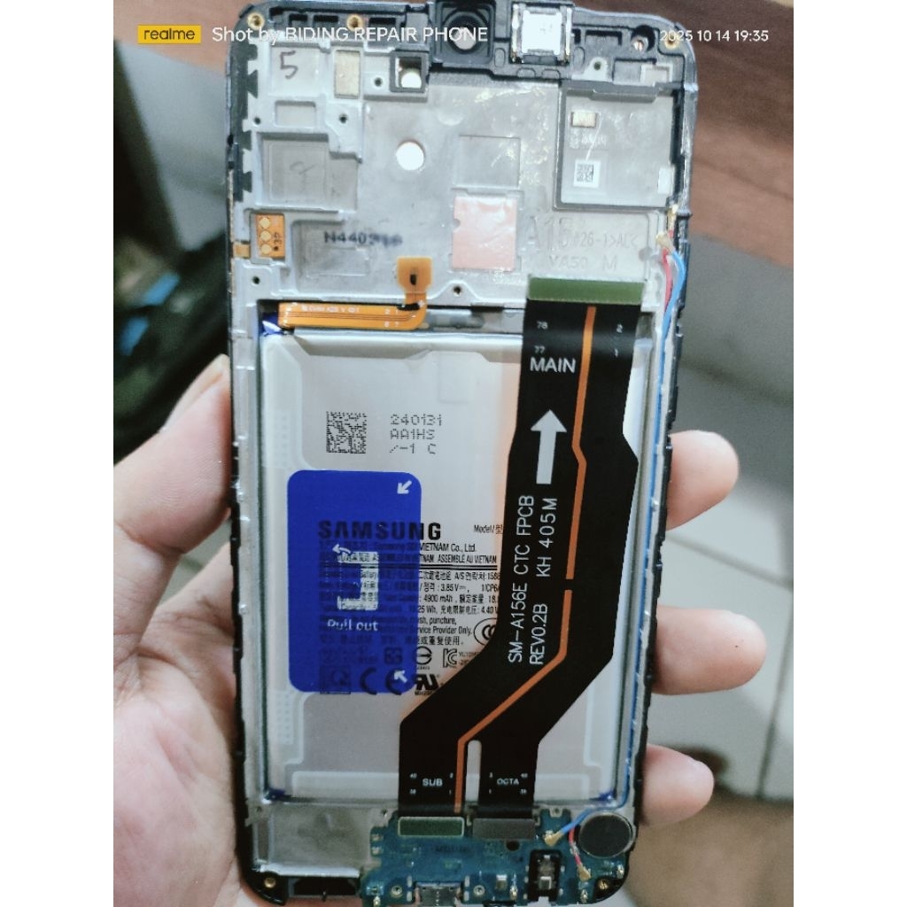 LCD SAMSUNG A155F ORIGINAL TESTED KOMPLIT TINGGAL PINDAH MESIN