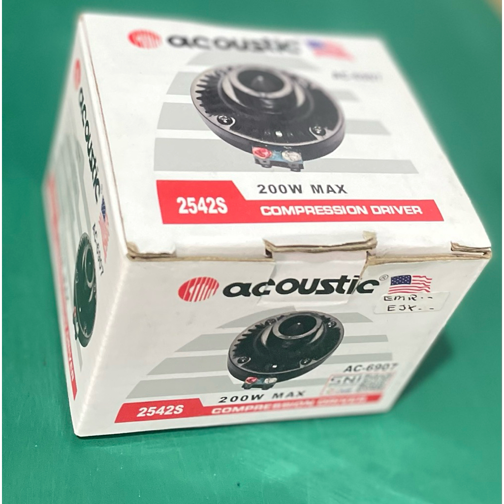 Compression Driver Tweeter Acoustic AC-6907 / ACT 2542S 200 Watt