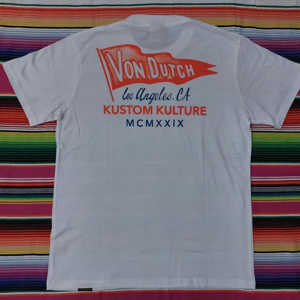 T-SHIRT - VONDUTCH - S M L XL XXL- PUTIH ORIGINAL