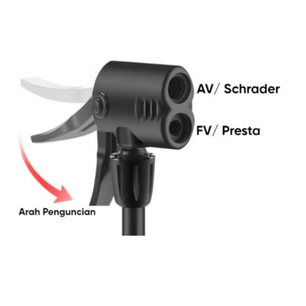 COP KEPALA POMPA 2 LUBANG MATA POMPA PRESTA FIXIE SCHRADE / KEPALA POMPA ANGIN