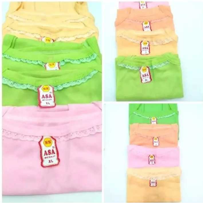 6 PCS Singlet Wanita Remaja LILY / SHELLA Kaos Dalam Wanita Remaja Kaos Kutang Wanita Singlet Anak S