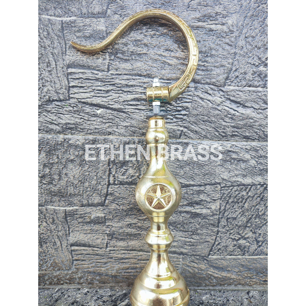 GANTUNGAN LIPAT CUNGKOK GOLD + PION PLECI BINTANG PVC GOLD SANGKAR KANDANG BURUNG MURAI LOVEBIRD PLE