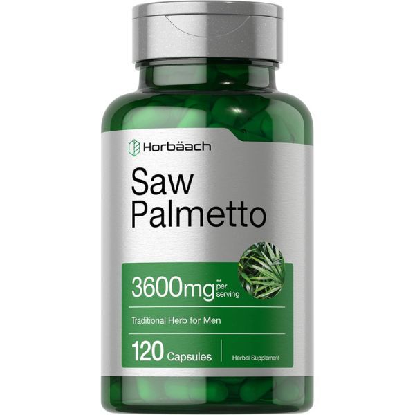 Horbaach Saw Palmetto Extract 120 Capsules Non-GMO and Gluten Free Formula from Saw Palmetto Berries