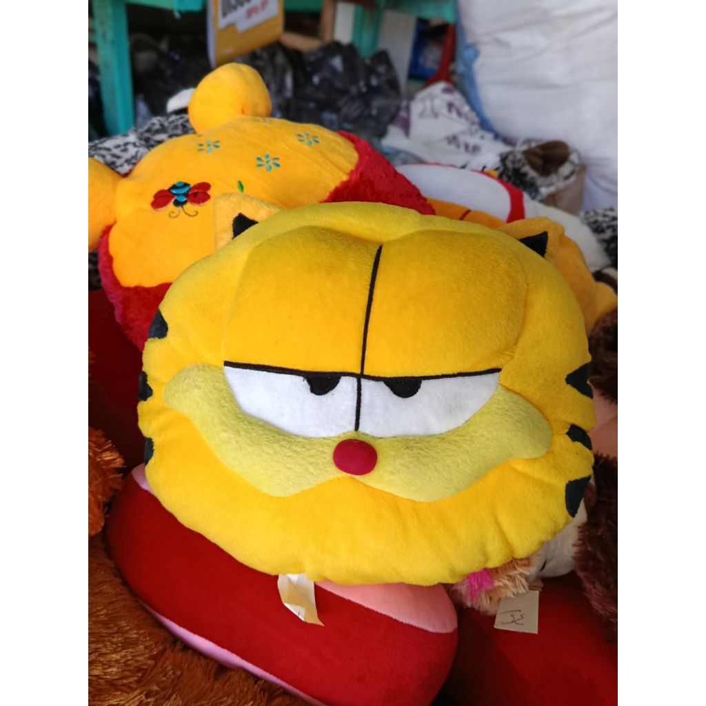 Mainan anak boneka kepala Garfield