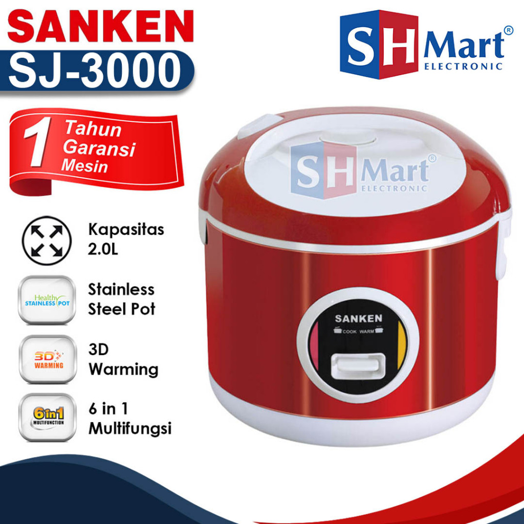 MAGIC COM / RICE COOKER SANKEN SJ-3000 / SJ 3000 / SJ3000 [2 LITER]