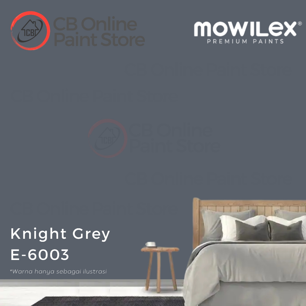 CAT TEMBOK MOWILEX - KNIGHT GREY E-6003 - GALON
