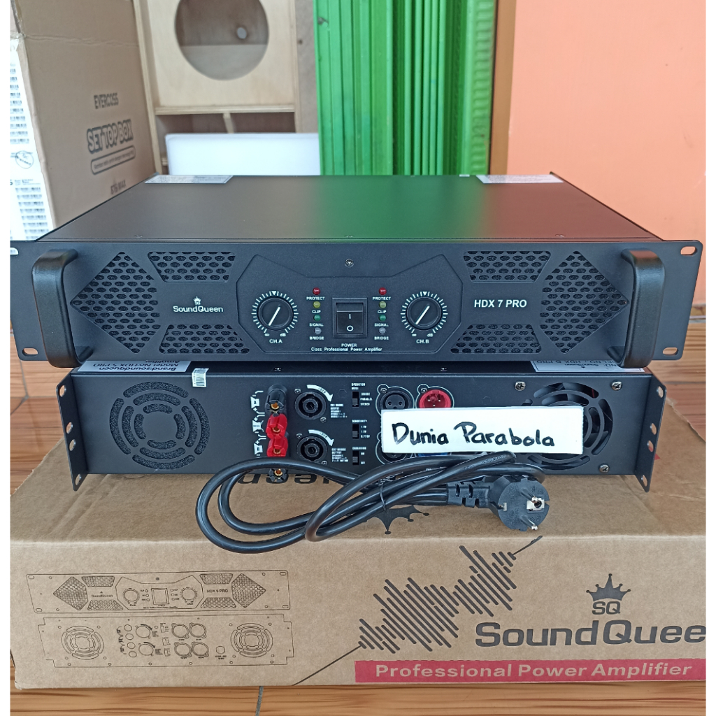 Power Soundqueen hdx 7 pro power amplifier 2x700 Watt 2x1050 watt