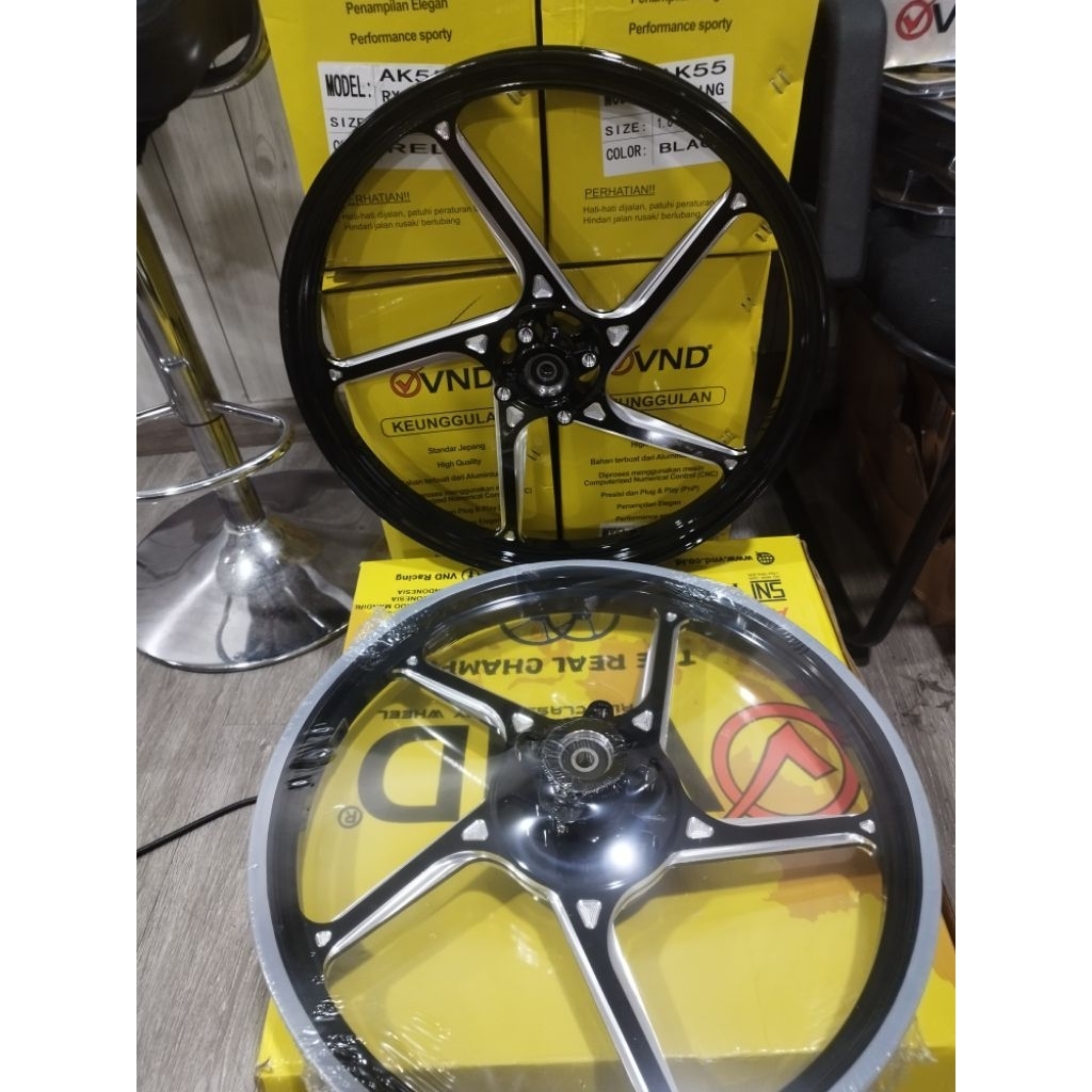 VND Velg racing vnd Ak 55 160x17 & 160x17 Supra 125 double disc