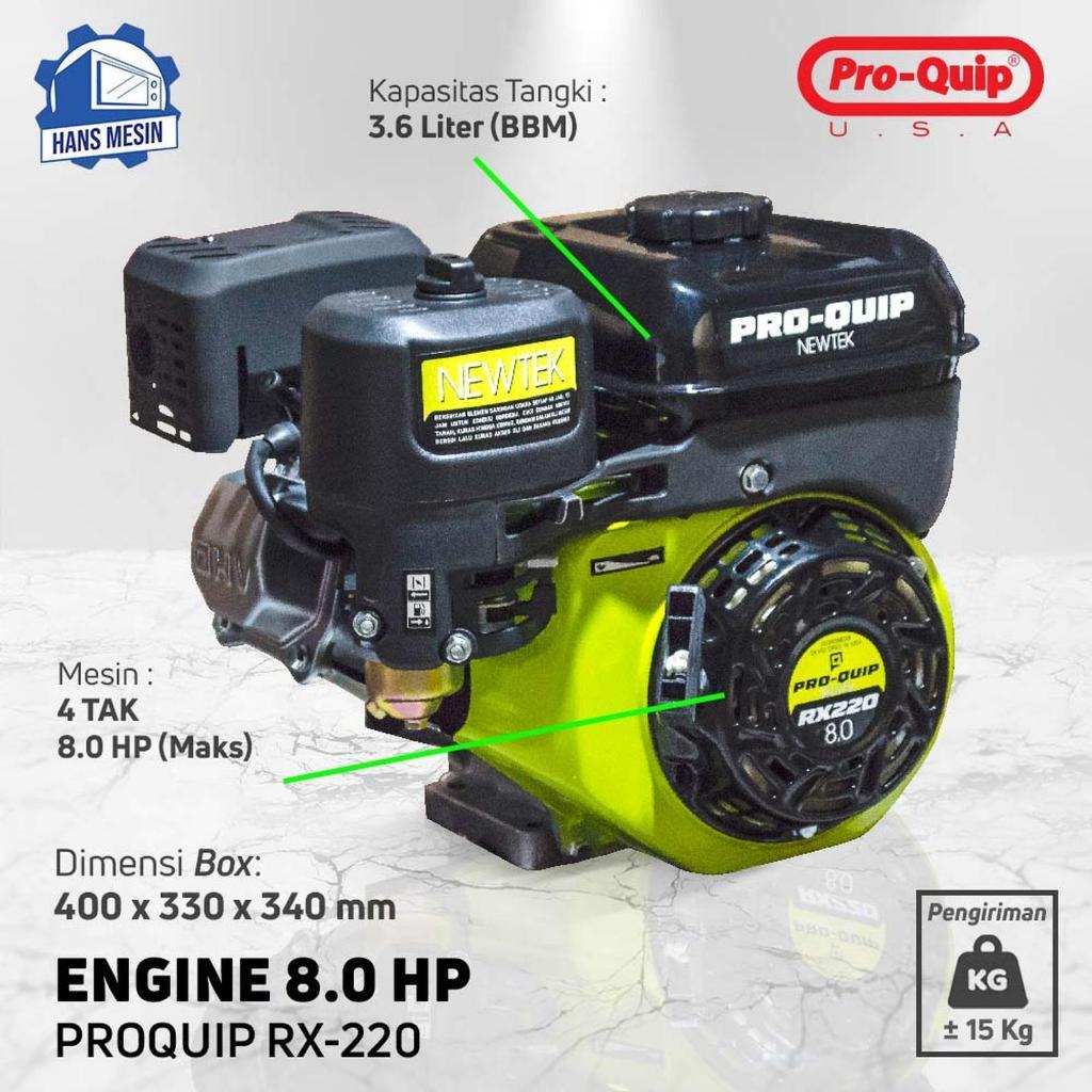 Mesin Engine Pro-Quip RX-220 4 Tak 8HP