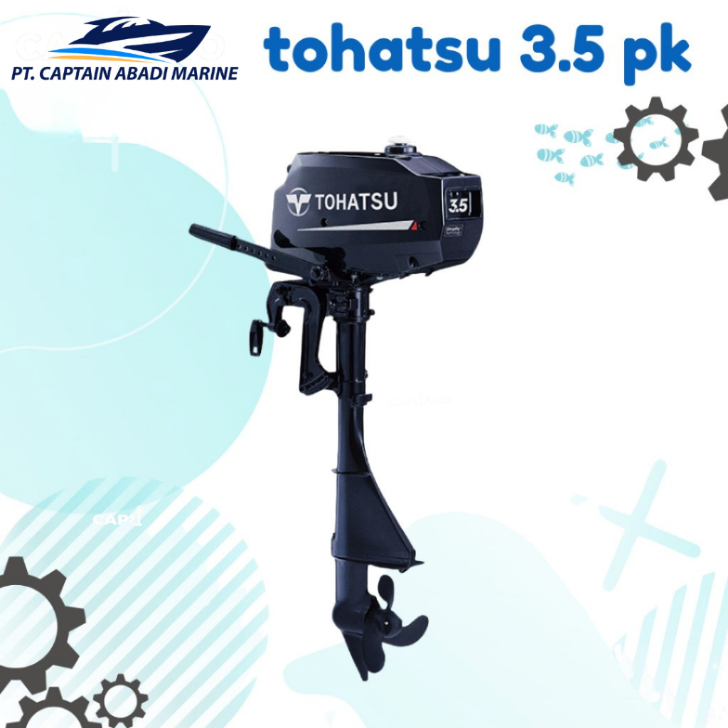 Mesin Motor Tempel Perahu Mesin Tempel 3.5pk Tohatsu Mesin OBM