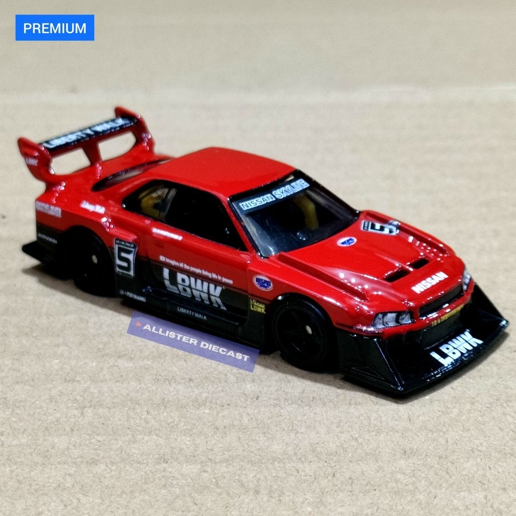 LOOSE PREMIUM Hot Wheels LB ER34 Super Silhouette Nissan Skyline Mountain Drifters Hotwheels LB ER34