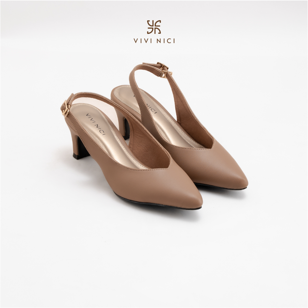 Sepatu Sandal Mules VIVI NICI Navva Hak 5 cm