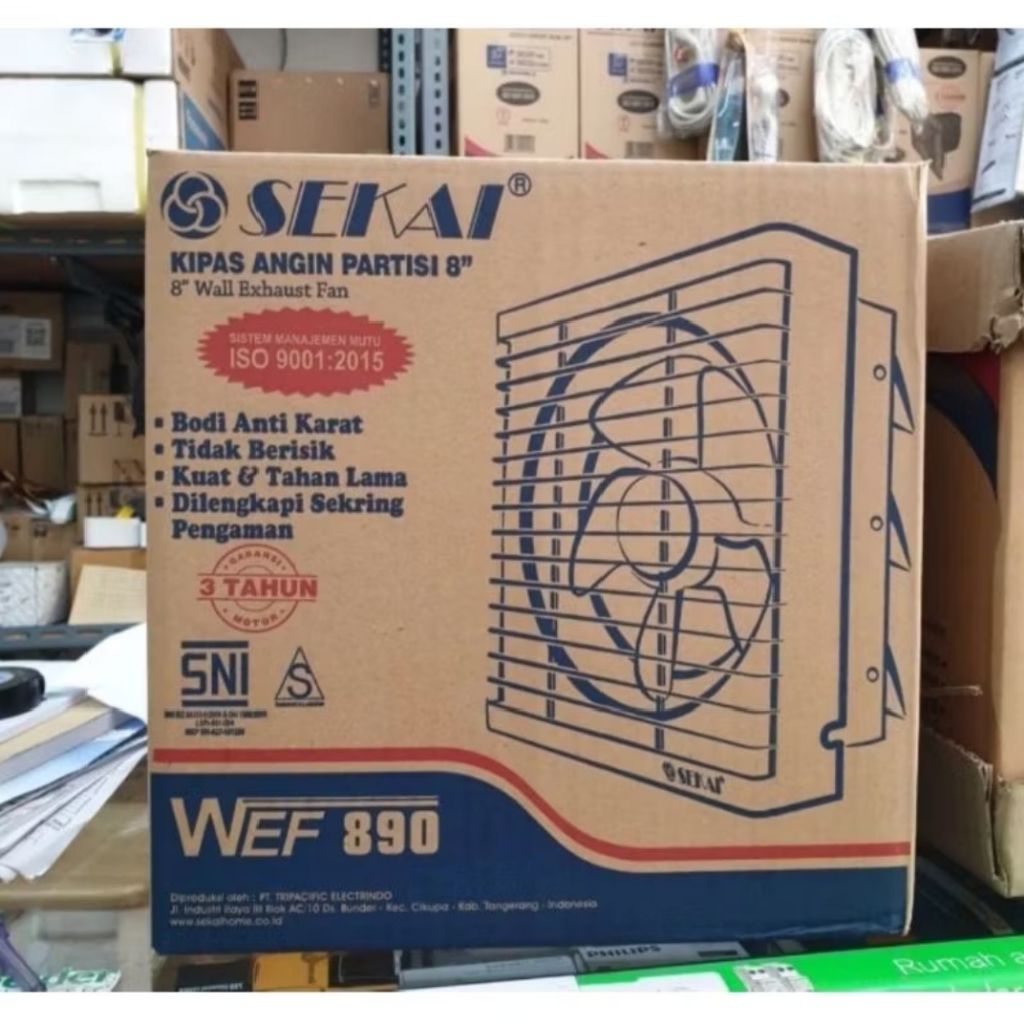 Exhaust Fan Dinding Sekai 8" WEF 890 / exhaust sekai 8inch