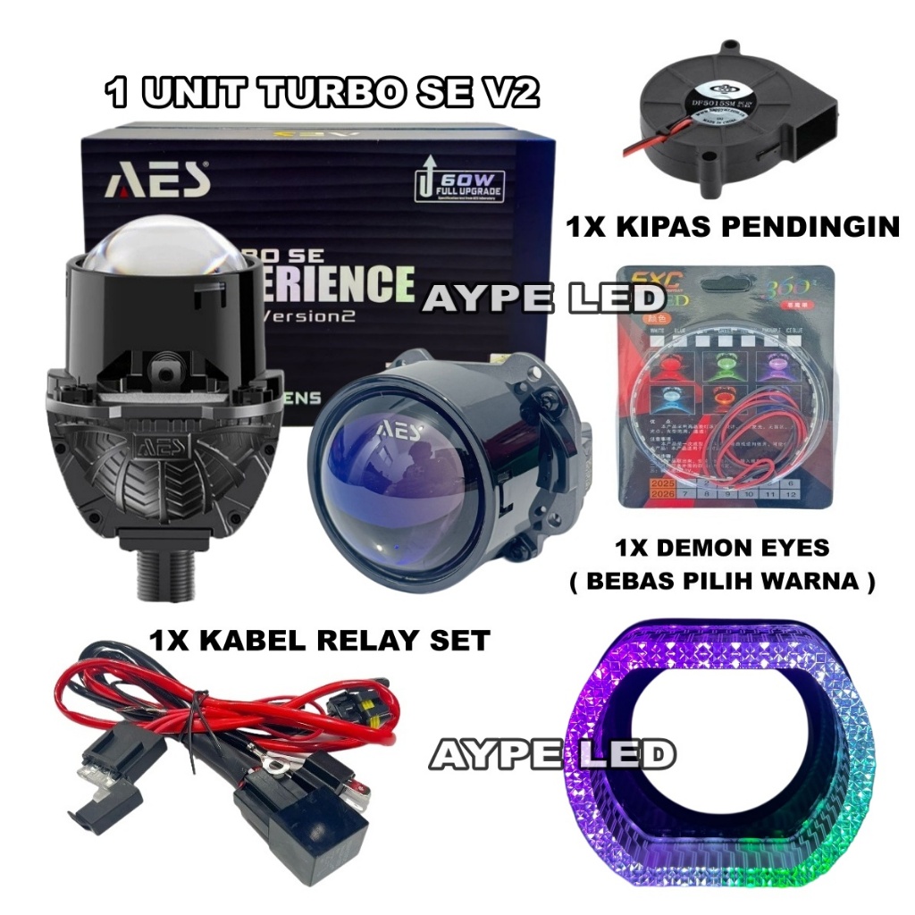 PAKET Hemat PNP AES Turbo Se Experience V2 Wst Gen 3 70 WATT Turbo Versi 2 Terbaru