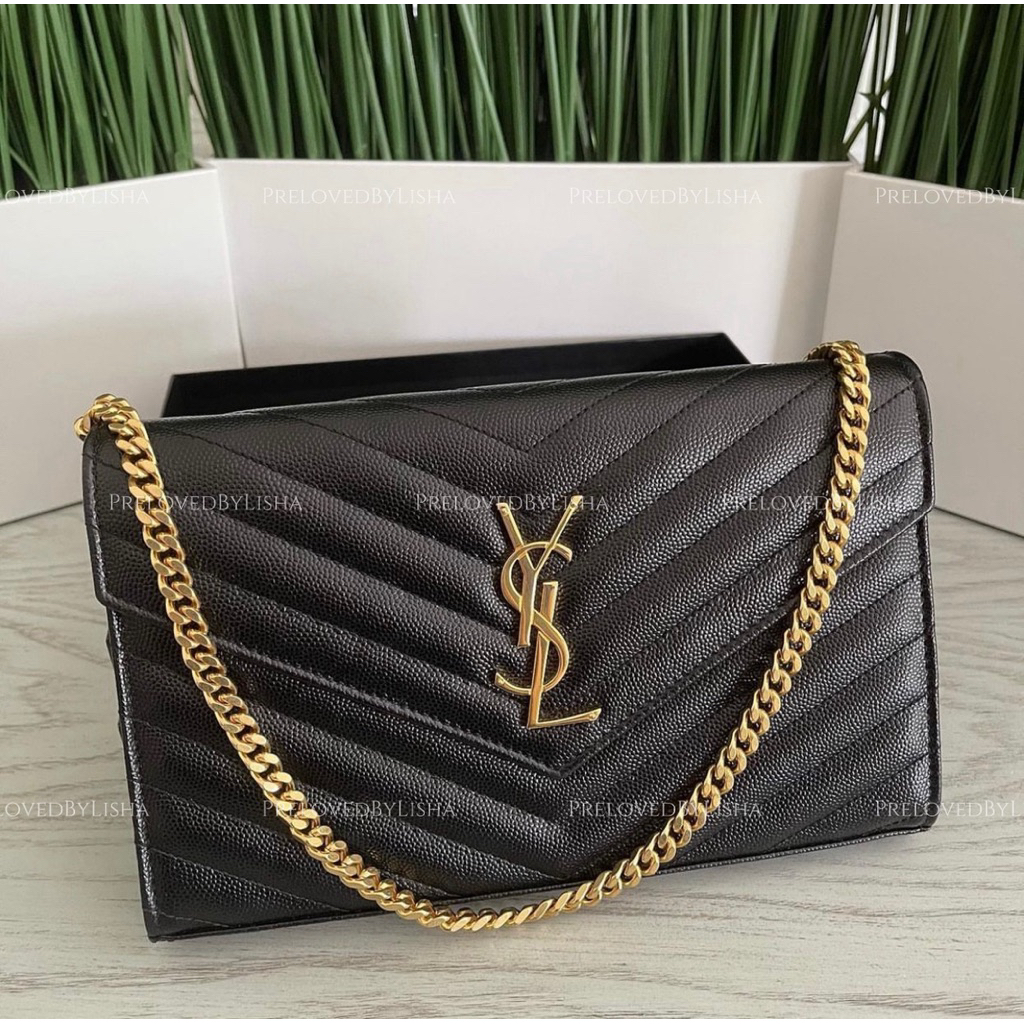 Preloved YSL WOC authentic preloved YSL wallet on chain YSL WOC SECOND preloved saint laurent woc