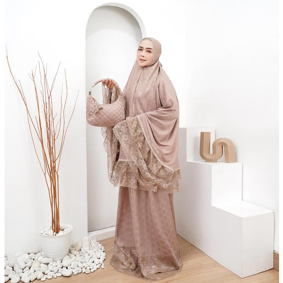 Fathufa Mukena Premium Mukena Sutra Jaguard Silk 2in1