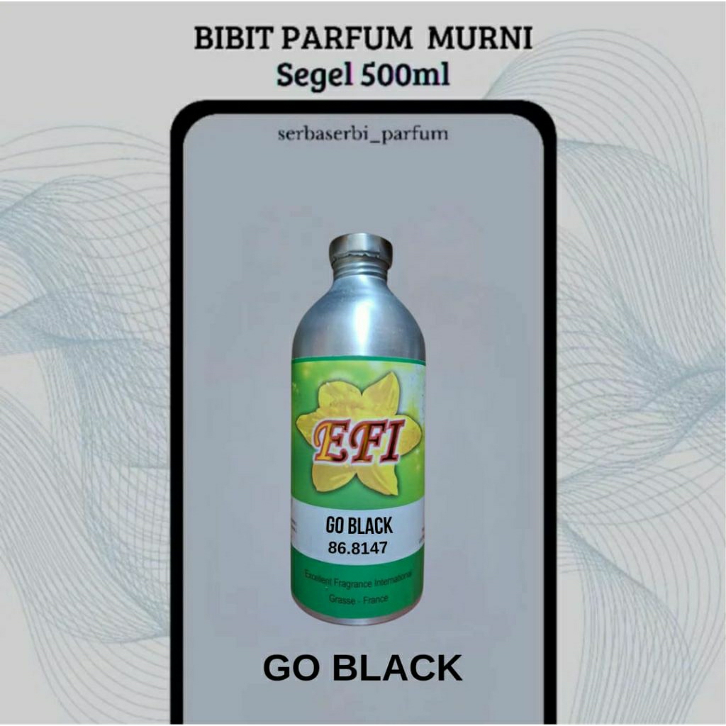 PARFUM GO BLACK INSPIRED GUCI GUILTY BLACK BY EFI 500ML SEGEL