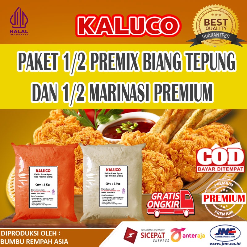 Paket 1/2kg Bumbu Marinasi Fried Chicken dan 1/2kg Biang Tepung Fried chicken