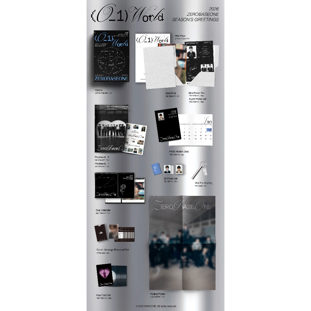 [sharing] ZEROBASEONE 2026 SEASON'S GREETINGS [(0_1) World]