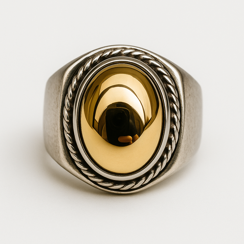 Cincin Batu Badar Emas Asli Alpaka Super