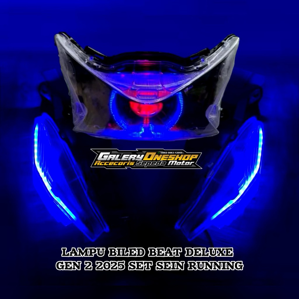 Lampu Biled Beat New Deluxe gen 2 set sein alis running tinggal pasang