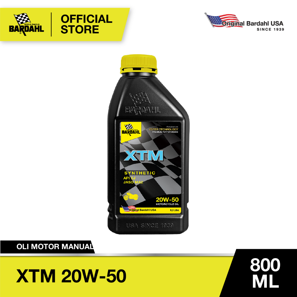 Bardahl XTM 20W-50 Synthetic Ester  - Oli Sepeda Motor