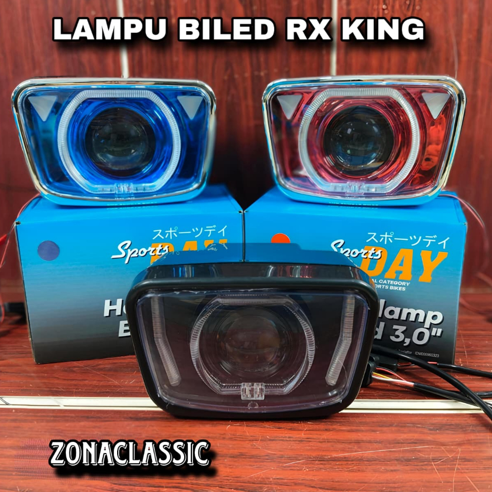 Lampu Biled RX King ORI RGB Set Batok Set Headlamp Depan Built Up PNP Tinggal Pasang SPORTSDAY