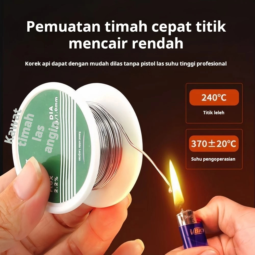 [COD] Kawat solder baru, kawat timah las universal, kawat solder bebas cuci, besi solder listrik tem