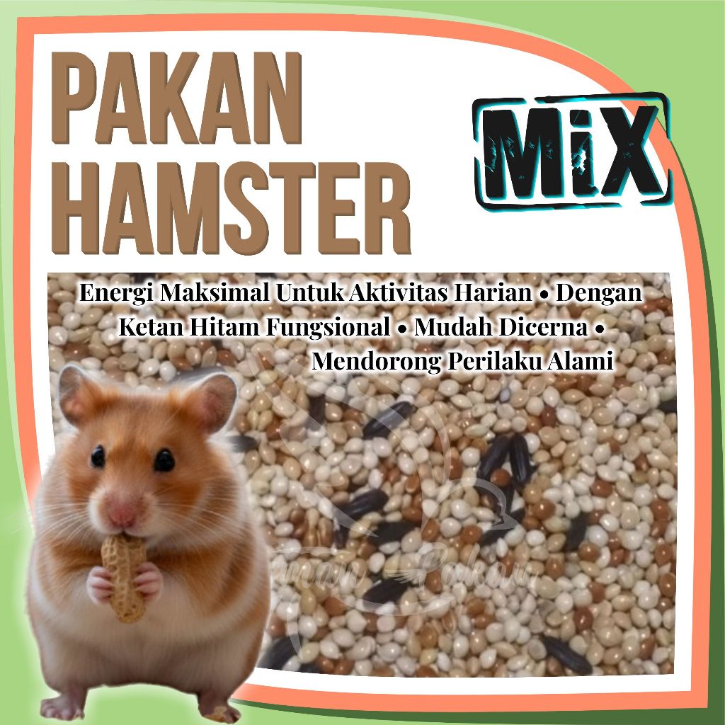 Pakan Hamster Ketan Hitam Milet Kuning Milet Merah Milet Putih