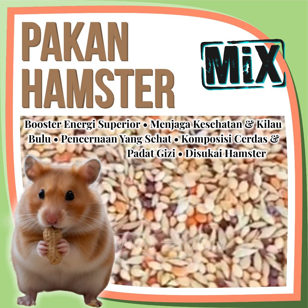 Pakan Hamster Biji Sawi Kenari Seed Milet Merah Milet Kuning