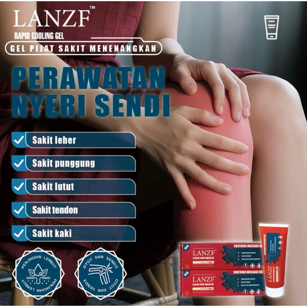 LANZF Gel Perawatan Sendi Gel Pereda Nyeri Otot Dan Pereda Nyeri Lutut,Tumit, Bahu, Pinggang, Pergel