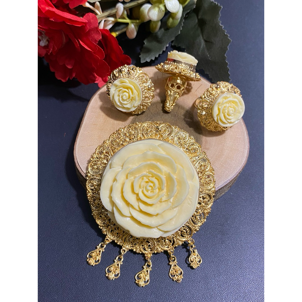 Set Bros Mawar Resin Alpaka (Subeng/cerorot bali)