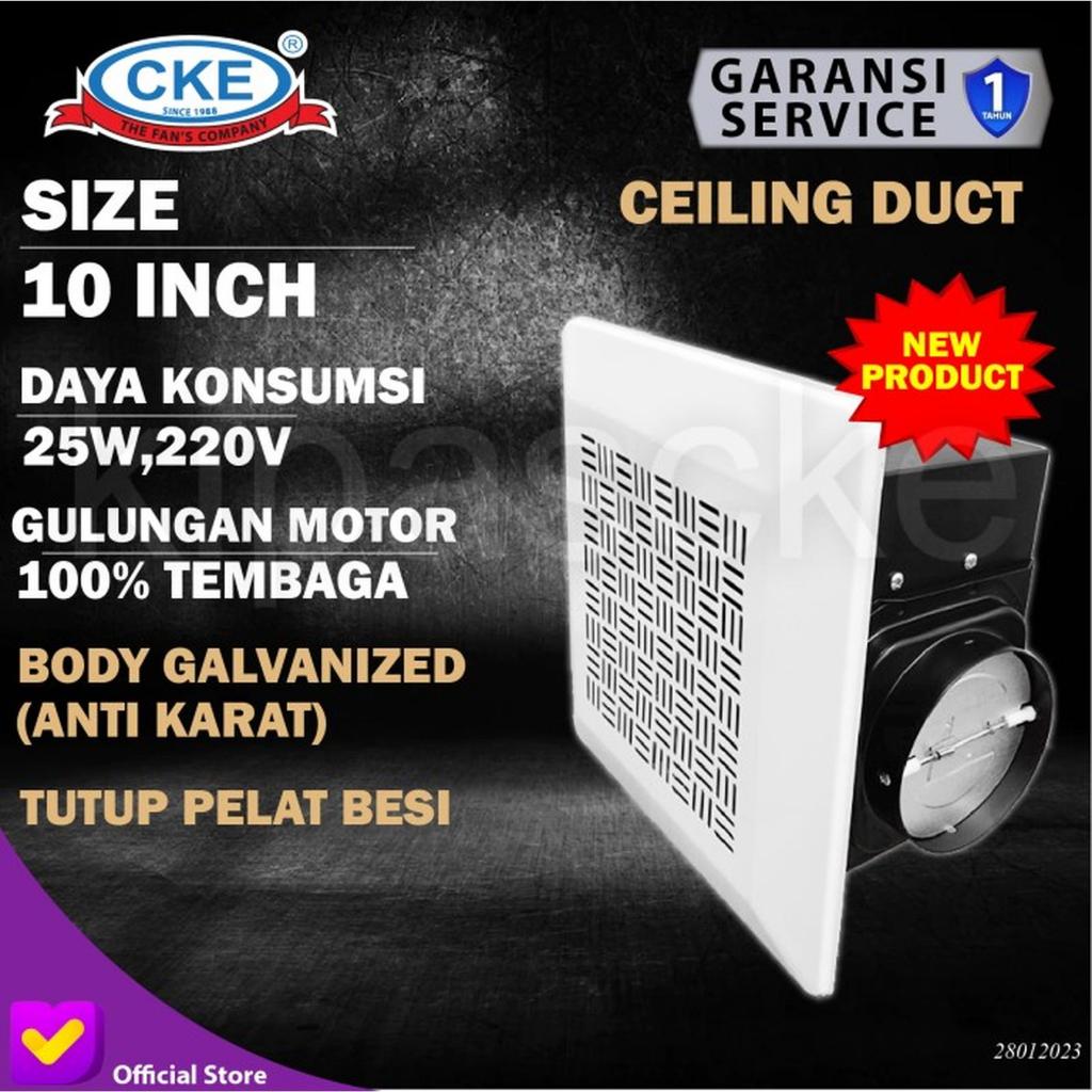 CKE Fan Official - Ceiling Exhaust Plafon Cerobong Sirocco 10 Inch Hexos Plafon