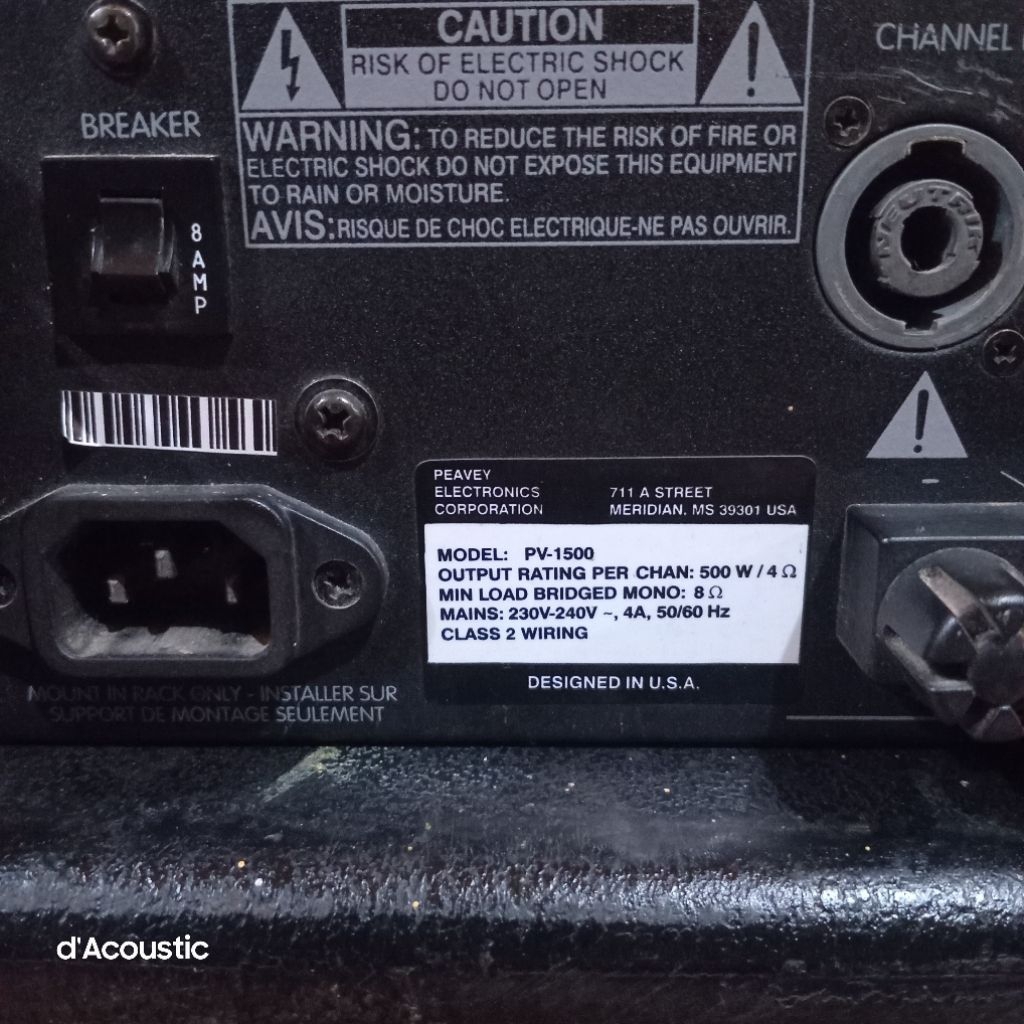 Peavey PV1500 bekas original