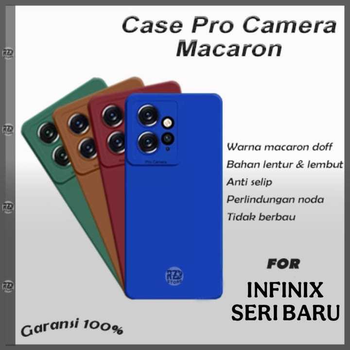 CASE PRO Camera Macaron INFINIX HOT 50 50I 60 60I 4G 5G PRO PLUS NOTE 50S SMART 10 PLUS  casing RZ A