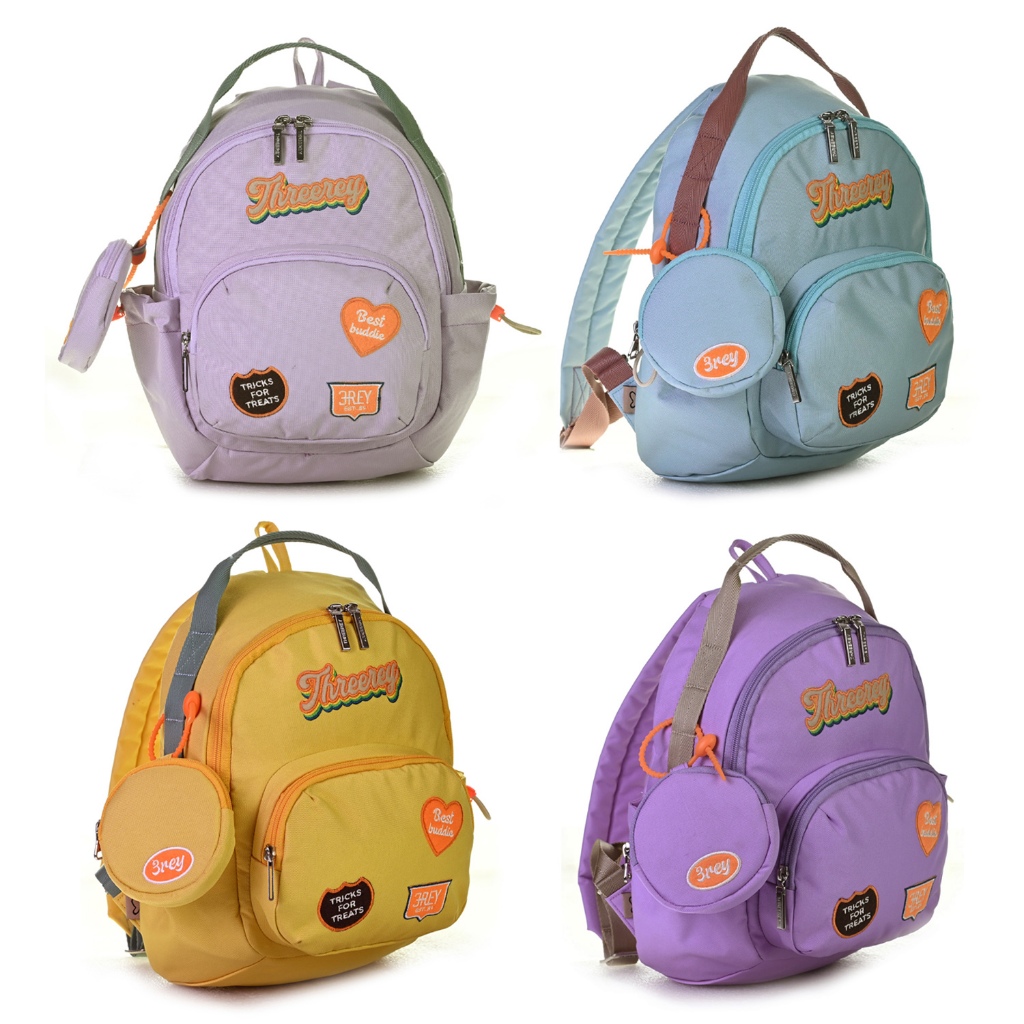 Threerey - Tas mini Backpack - Tas Ransel wanita Sekolah Kuliah CANDY POP TA90138