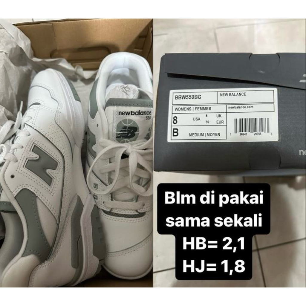 NEW Sepatu New Balance 550 White - ORIGINAL