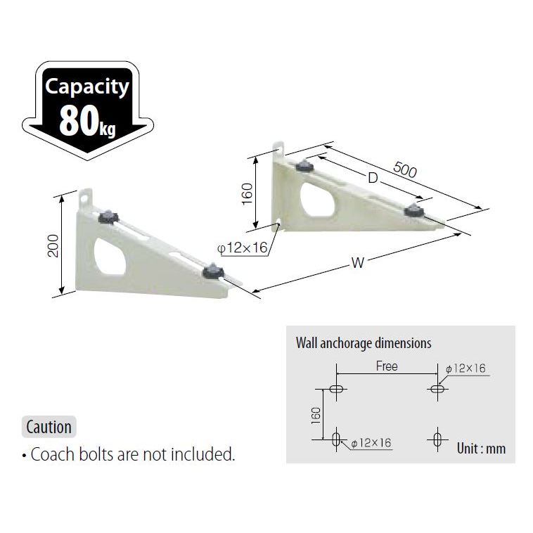 INABA DENKO C-BFG-L bracket outdoor AC 0.5 PK 1 PK s/d 5 PK asli jepang Universal Berkualitas Kuat T