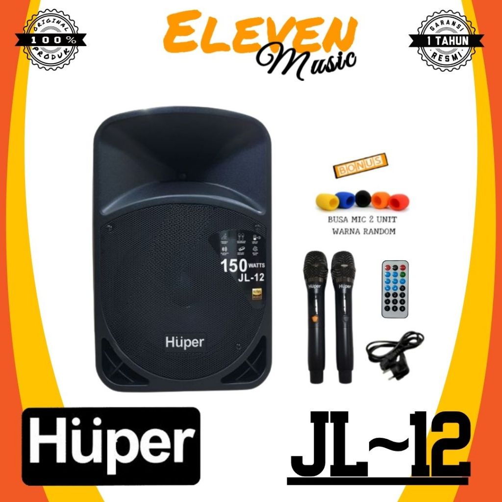 Huper Jl-12 Speaker Portable Aktif Bluetooth