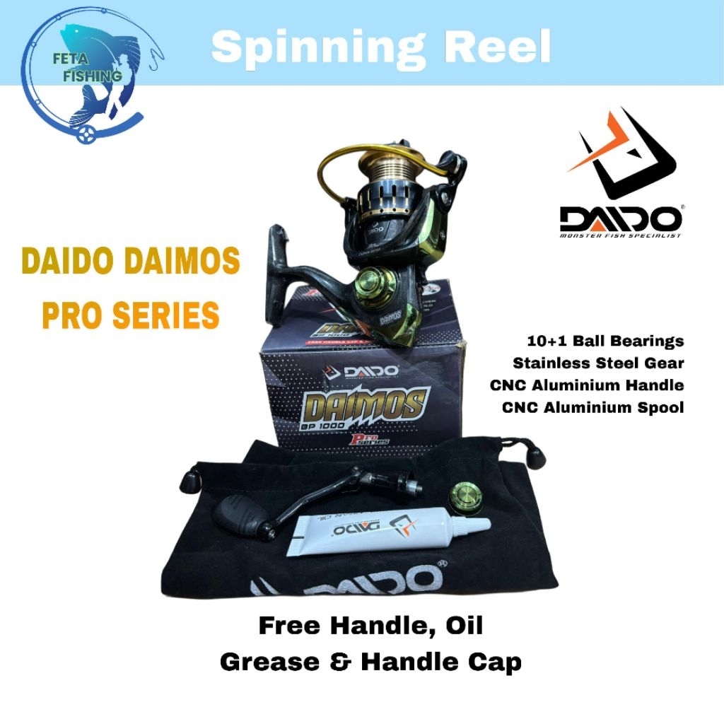 Reel Daido Daimos Pro Series 1000 4000 Pancing Free Handle