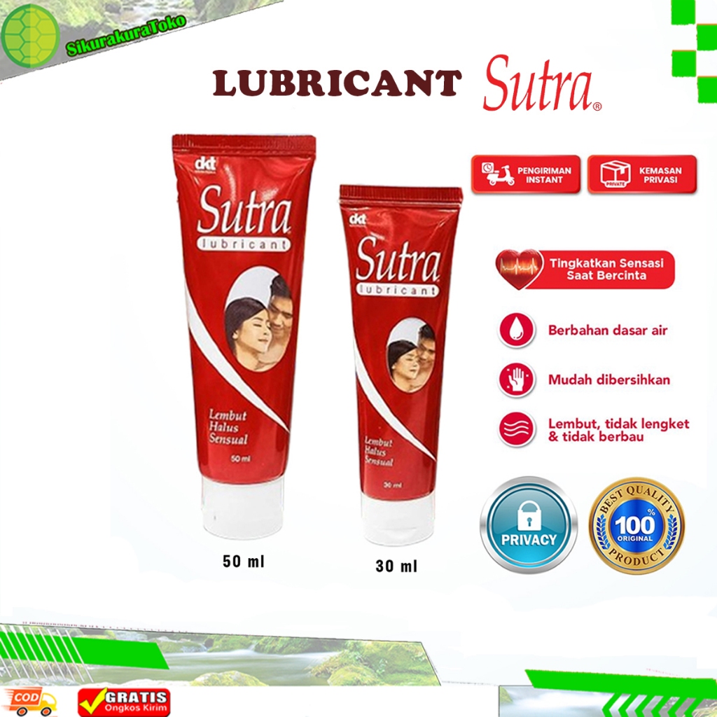 (SKR)  PRIVASI 100% TERJAMIN GROSIR Sutra Lubricant Pelumas Waterbased 50 ML