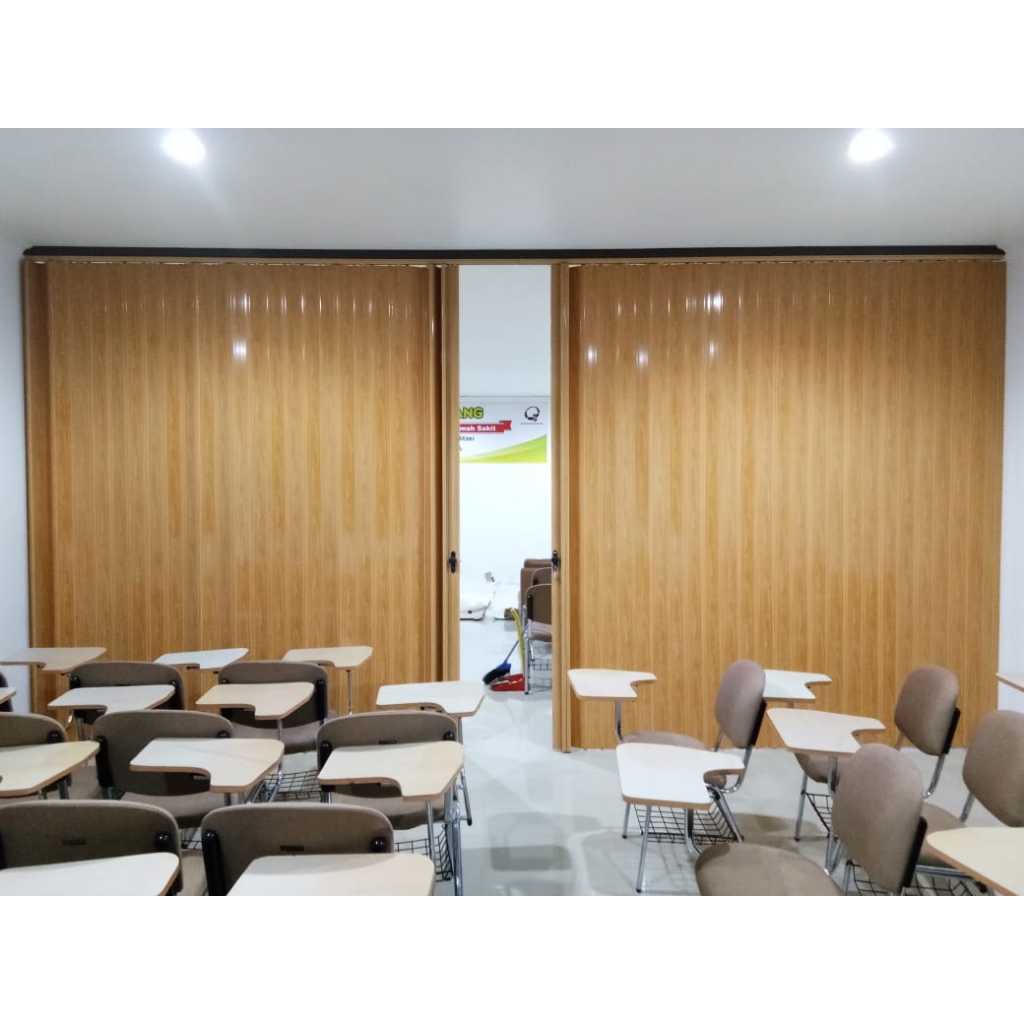 Folding door Onna Gold penyekat ruangan minimalis