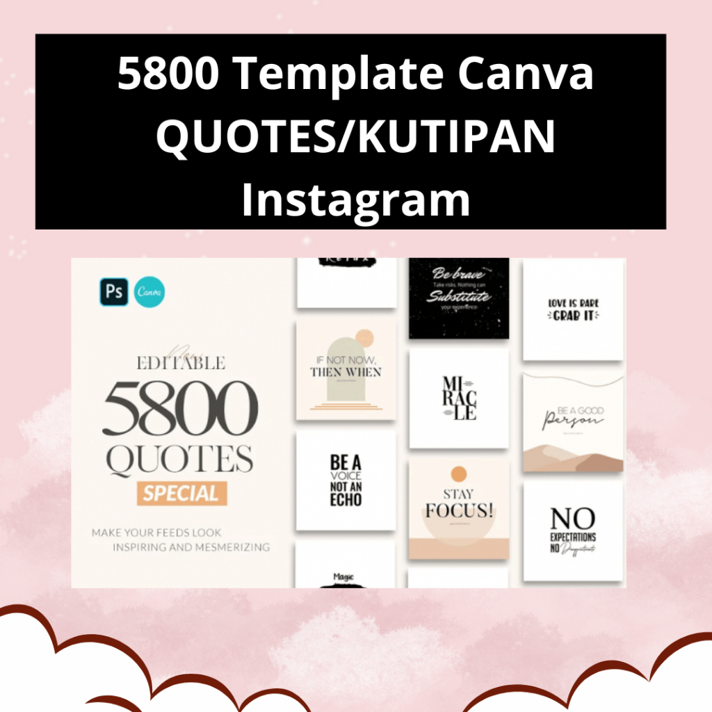 5800 Template Canva QUOTES/KUTIPAN Instagram