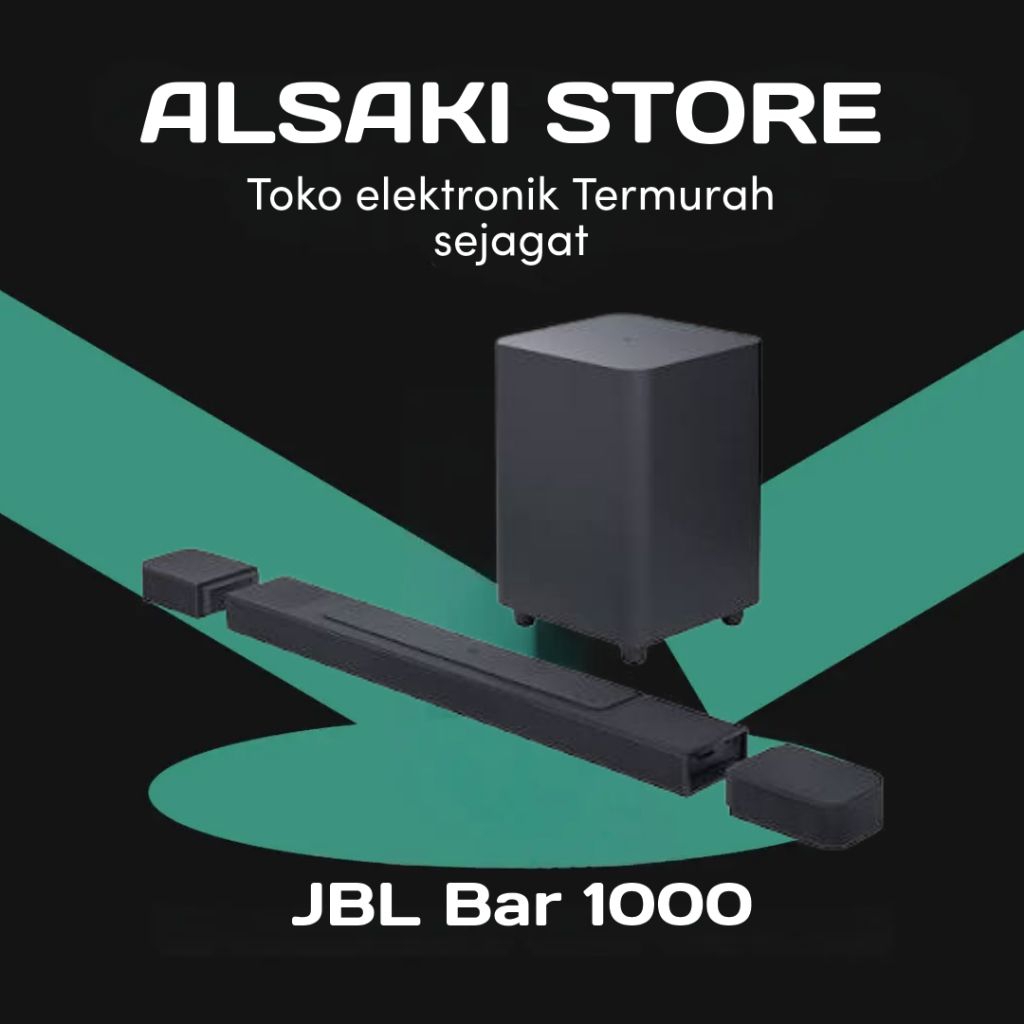 JBL Bar 1000 7.1.4-channel Soundbar with Detachable Surround Speakers Dolby Atmos