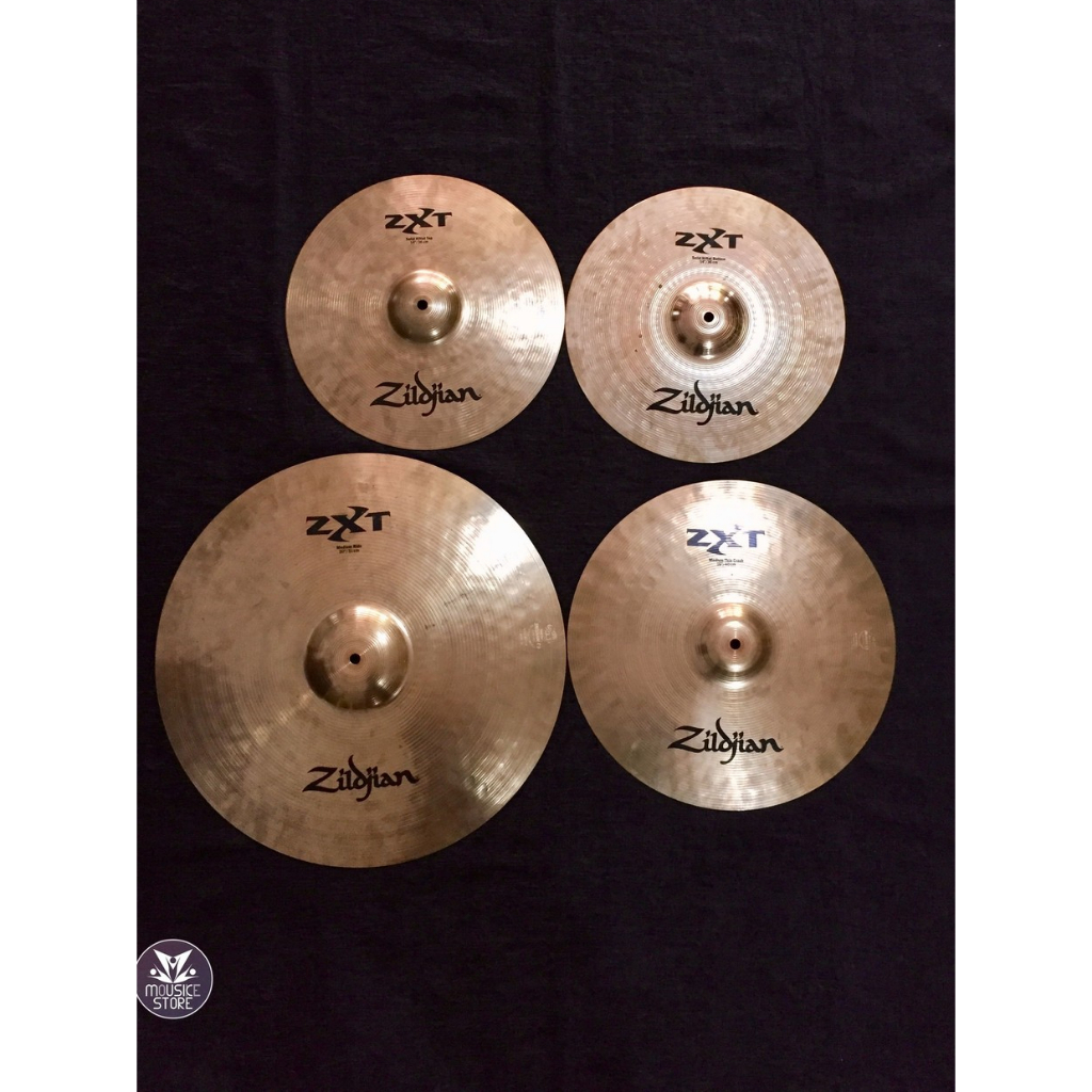 ZILDJIAN ZXT PRO CYMBAL SET •14 INCH 36CM SOLID HIHAT  •16INCH 40CM MEDIUM THIN CRASH   •20INCH 51CM